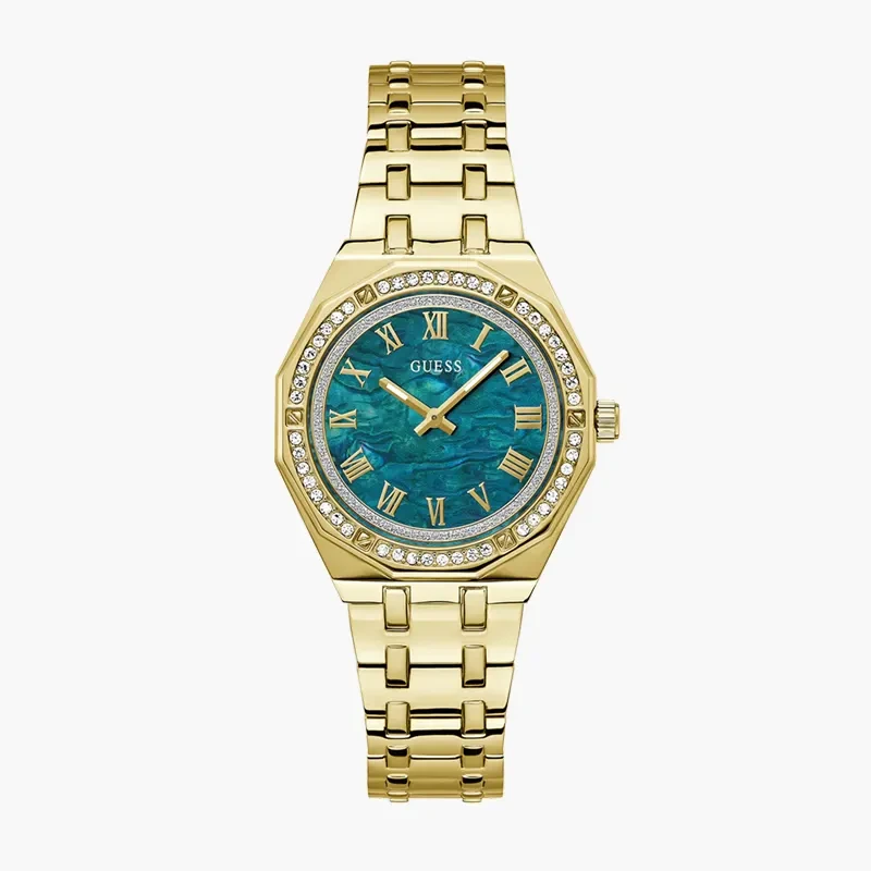 Guess Desire Green MOP Dial Ladies Watch- GW0770L2